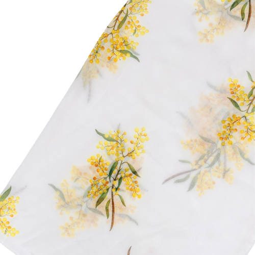 White: Golden Wattle Scarf