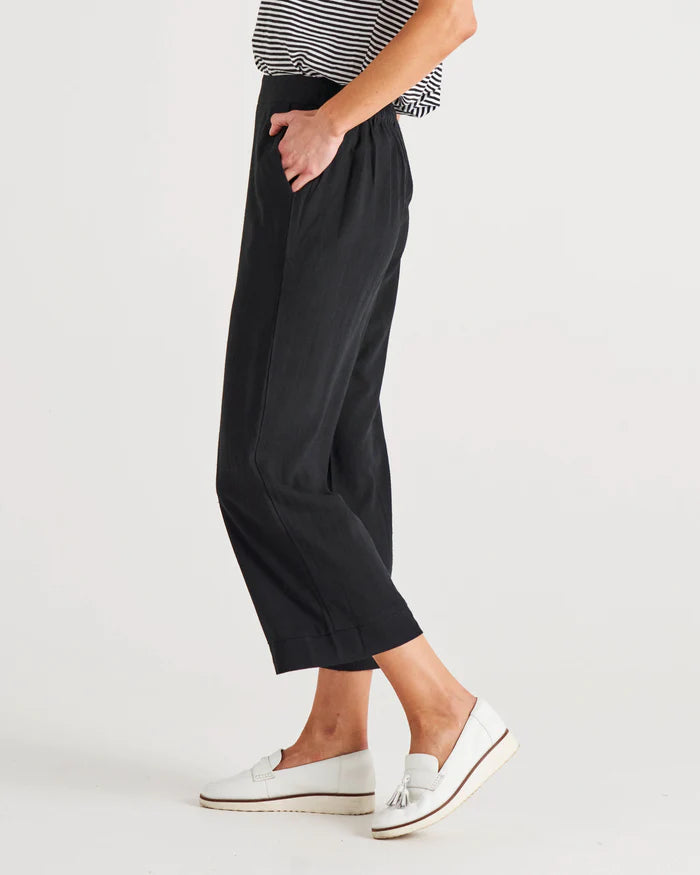 Parker Linen Pant - Black