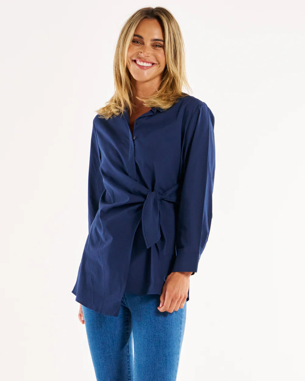 Zuric Wrap Shirt - Navy