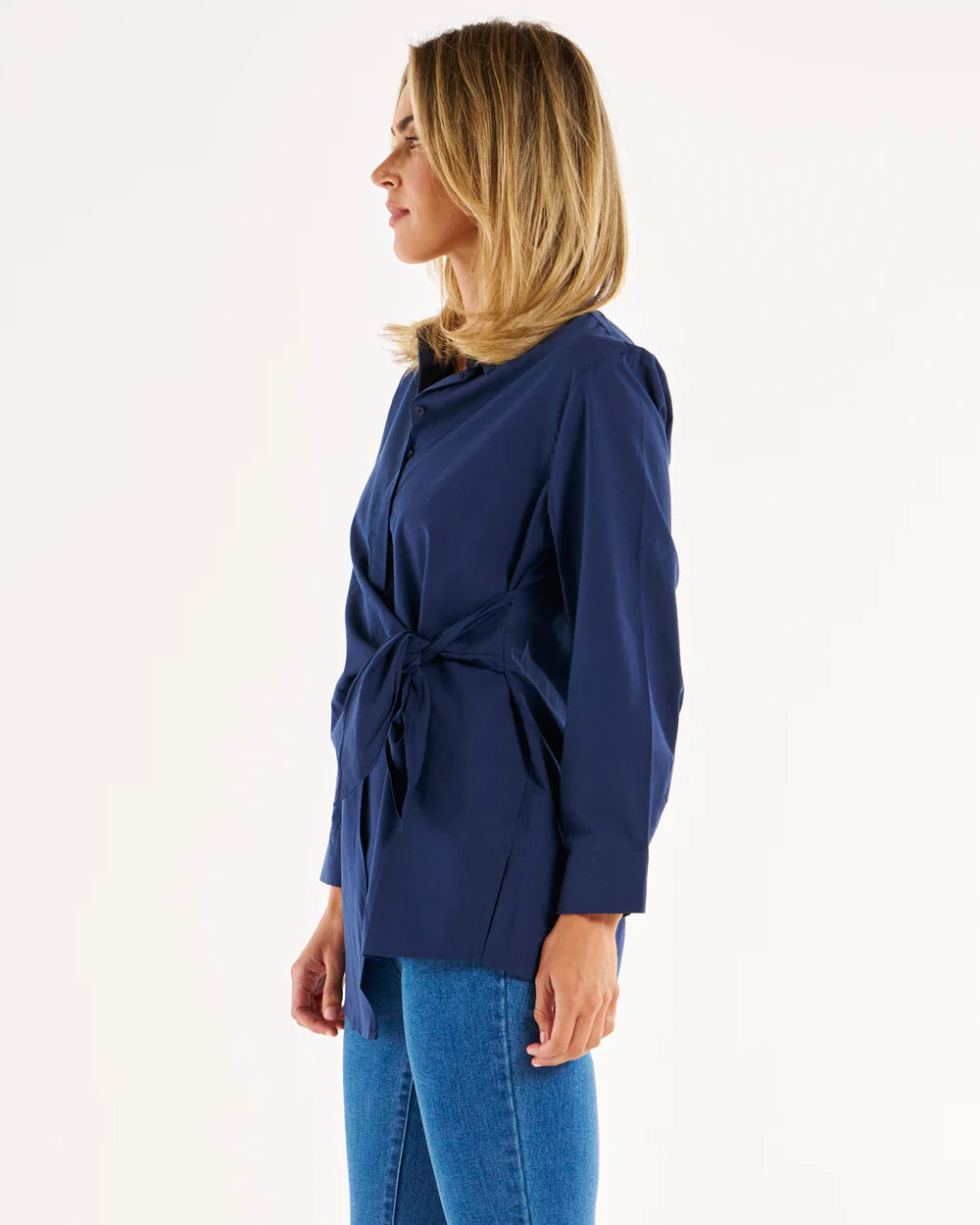 Zuric Wrap Shirt - Navy