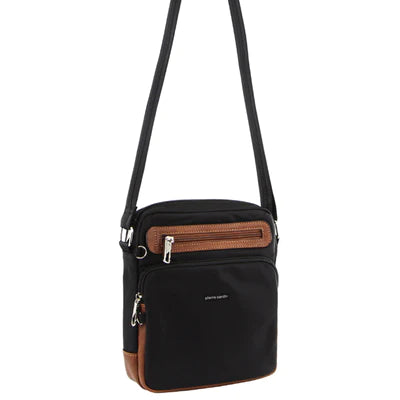 PIERRE CARDIN ANTI-THEFT CROSS BODY BAG IN BLACK - PC3266