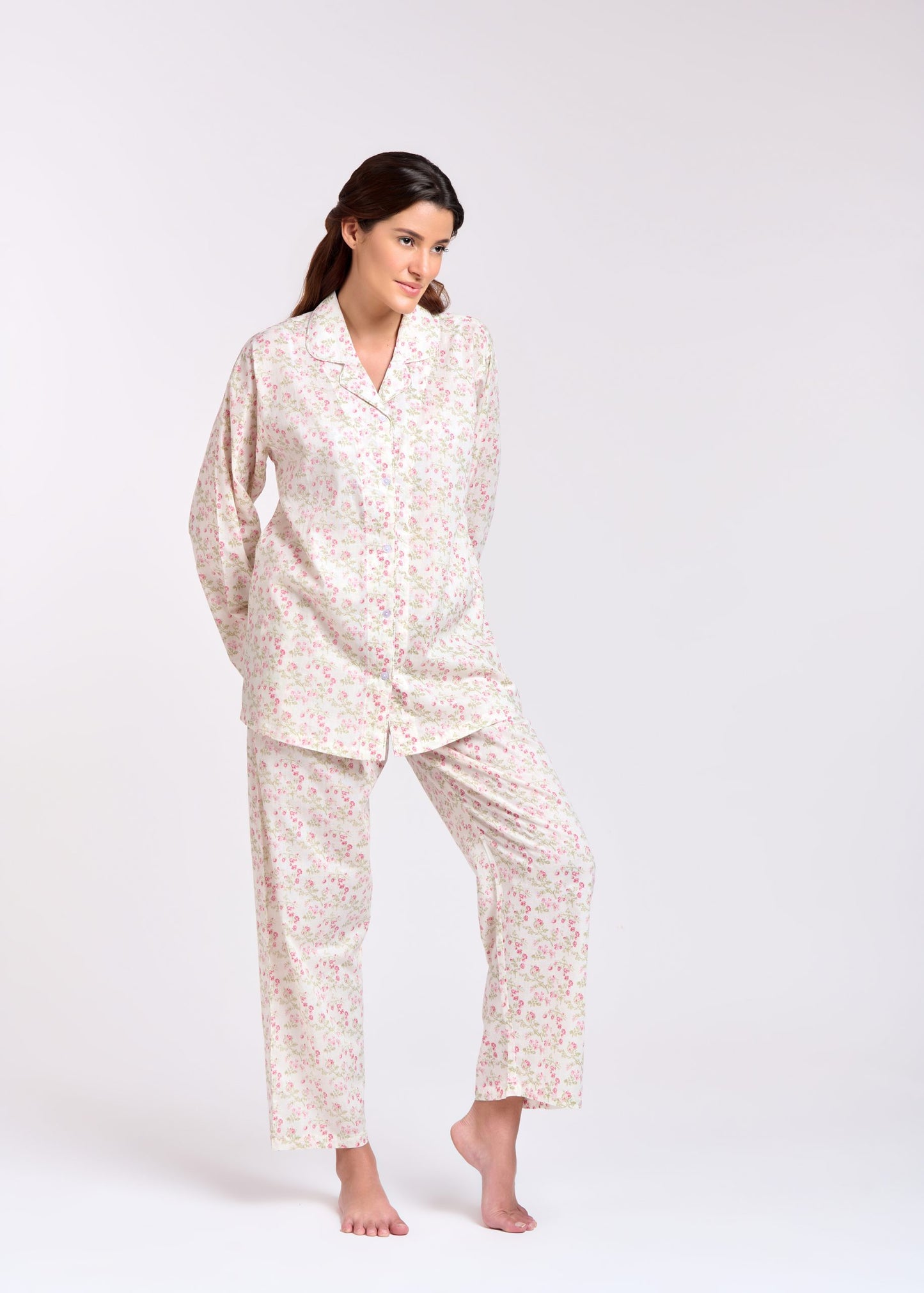 Pyjama Set | Long Sleeve (Floral 7)