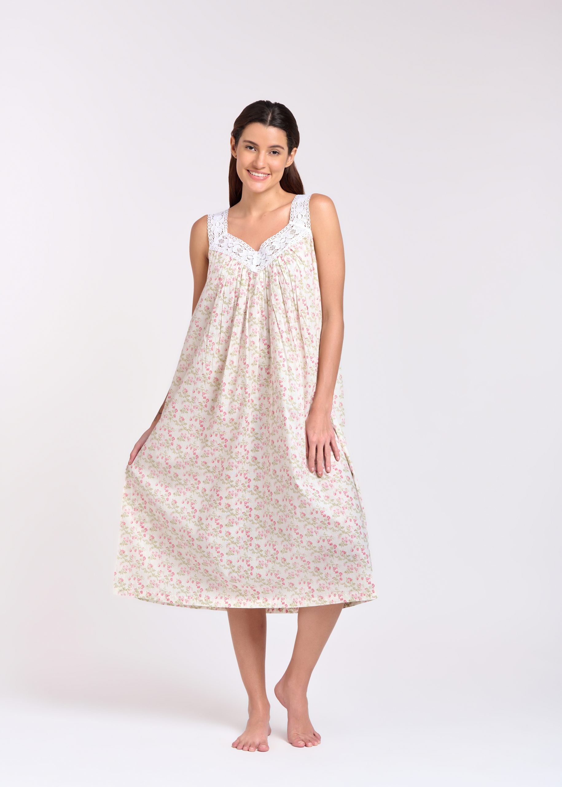 Cotton voile nightie for comfortable sleepwear