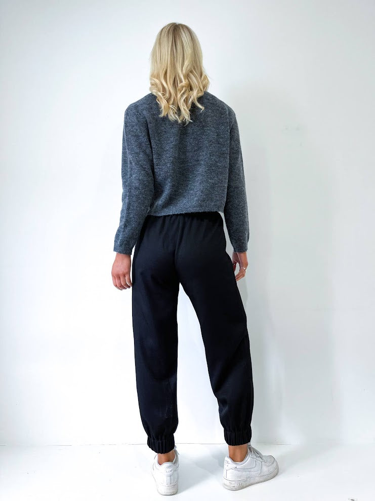 Jodie Textured Cotton Jogger