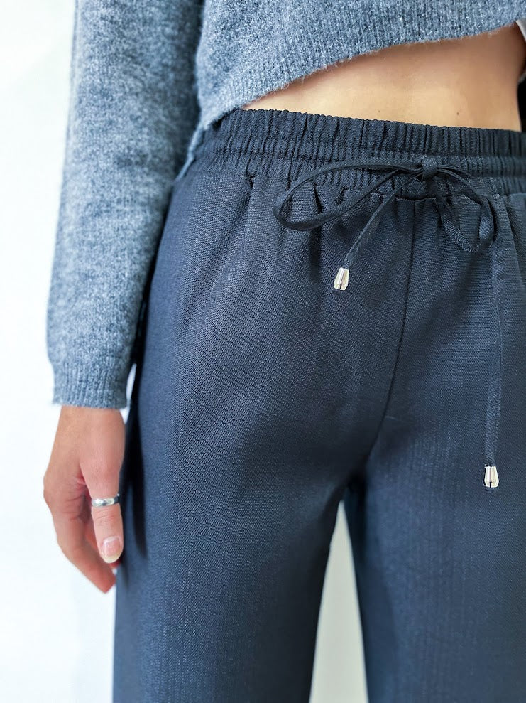 Jodie Textured Cotton Jogger