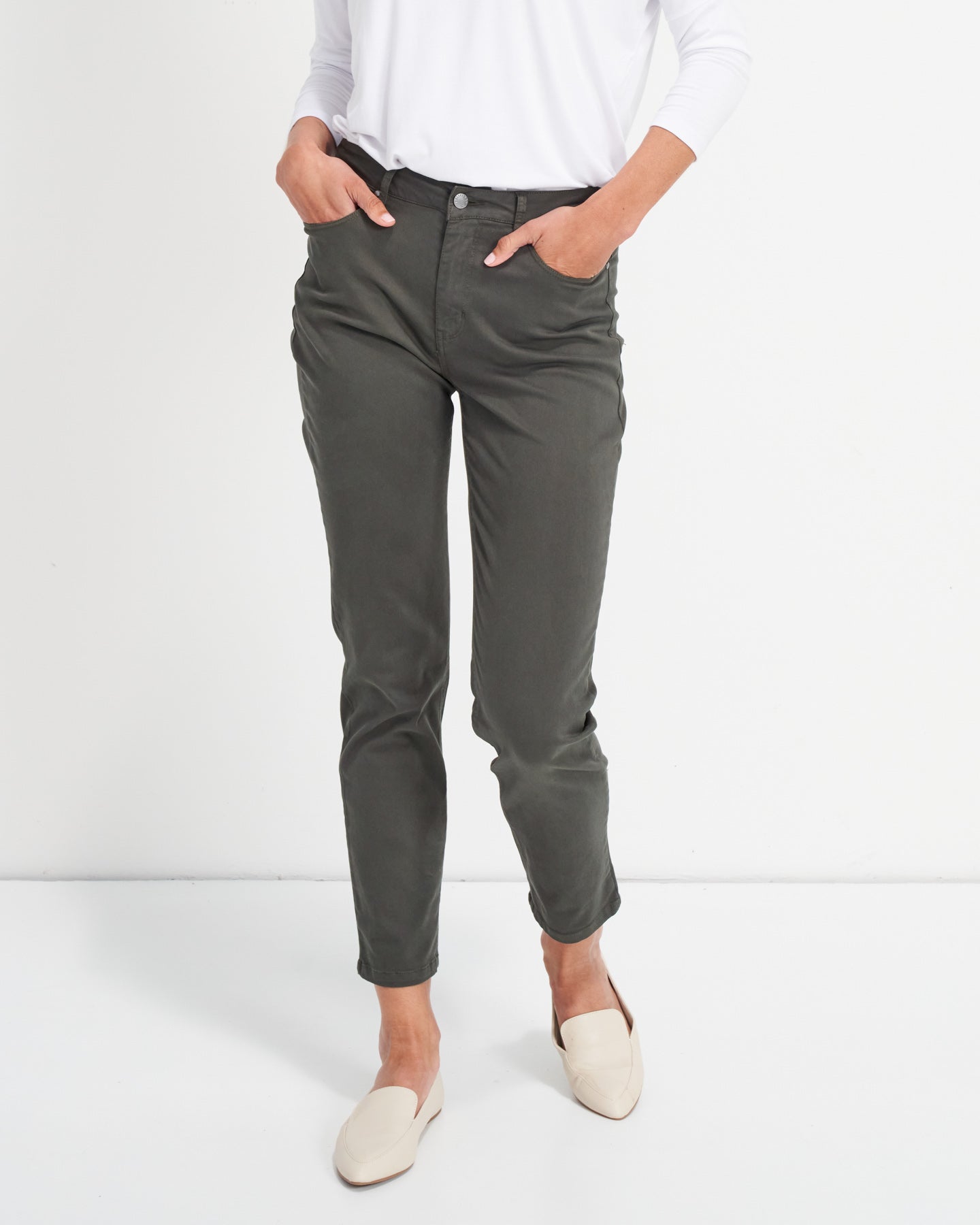 Wynona Curve Jeans - Vintage Khaki