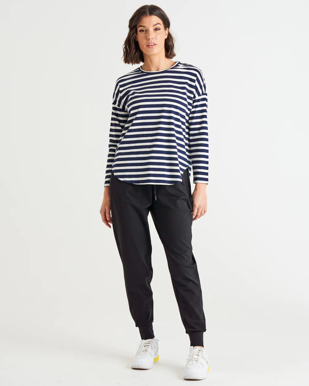 Jessie Long Sleeve Tee - Blue Stripe