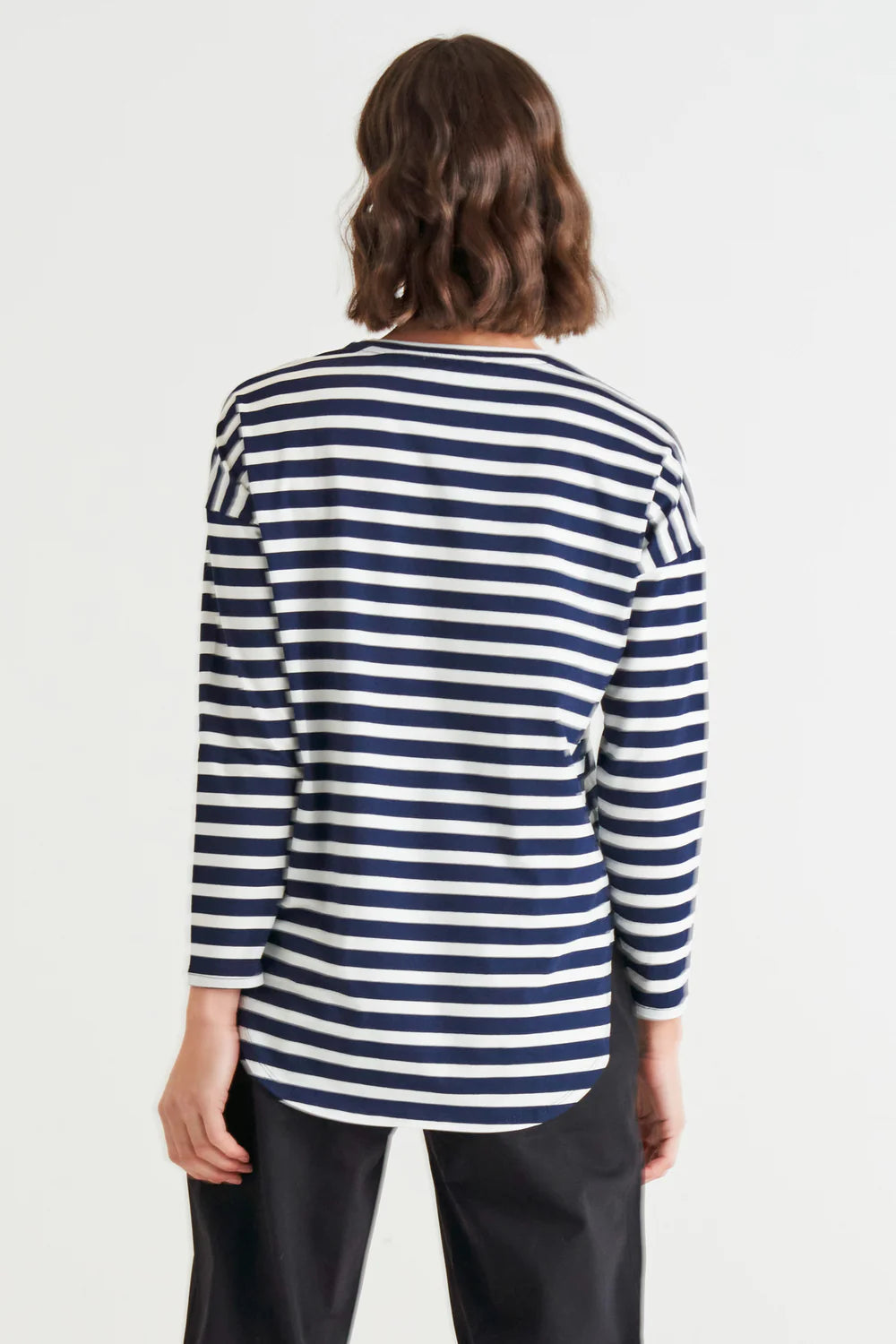 Jessie Long Sleeve Tee - Blue Stripe