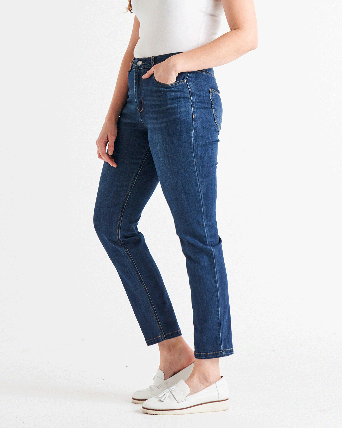 Wynona Curve Jeans - Smokey Blue